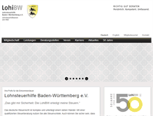 Tablet Screenshot of lohi-bw.de